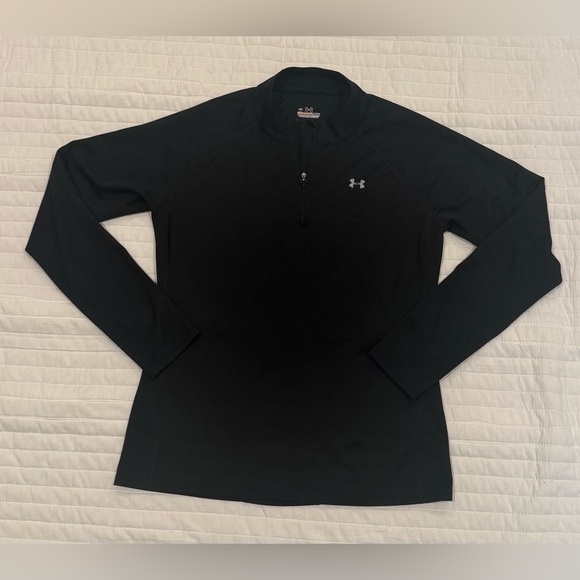 Under Armour Women's Black All Season Gear Quarter Zip Sz Medium - Picture 7 of 7
